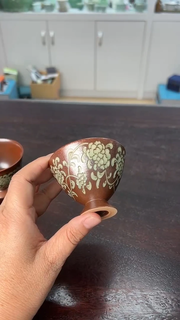 龙泉云间青瓷小米茶器