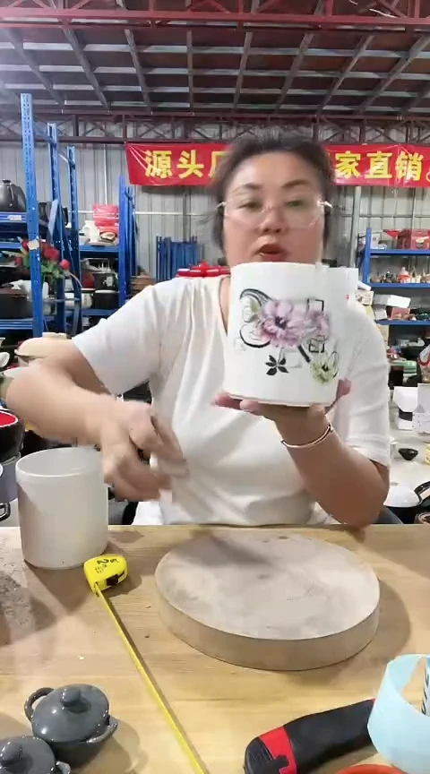 现代瑕疵有钱花工具桶孤品