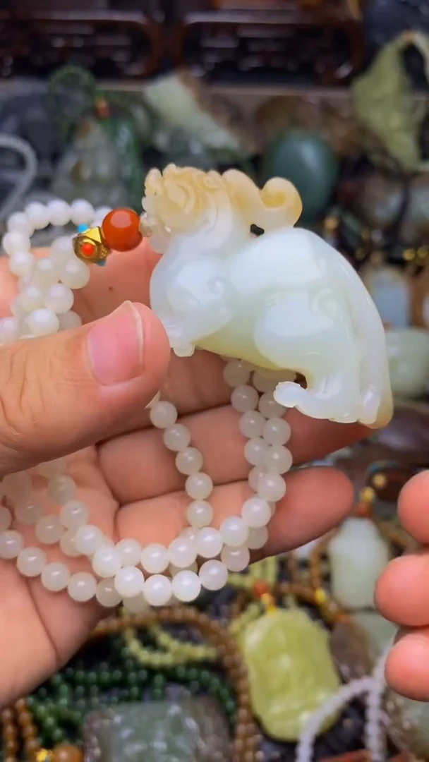 未镶嵌和田玉把件小***马1