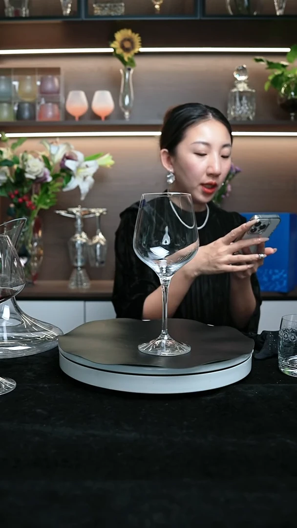 水晶手柄款12支红酒杯