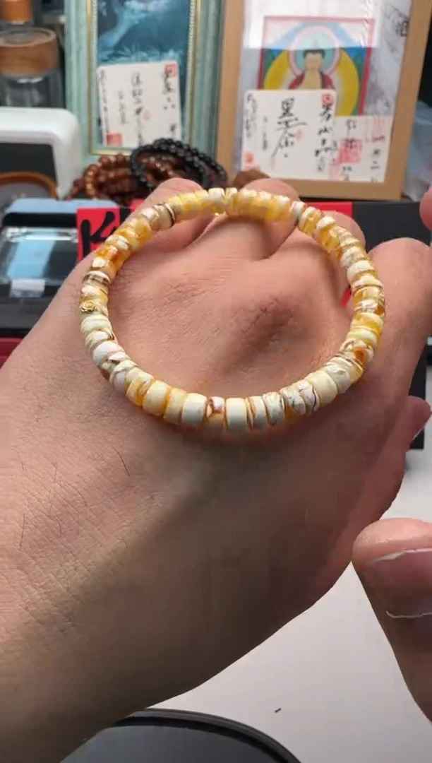 手串蜜蜡未镶嵌蜜蜡单圈