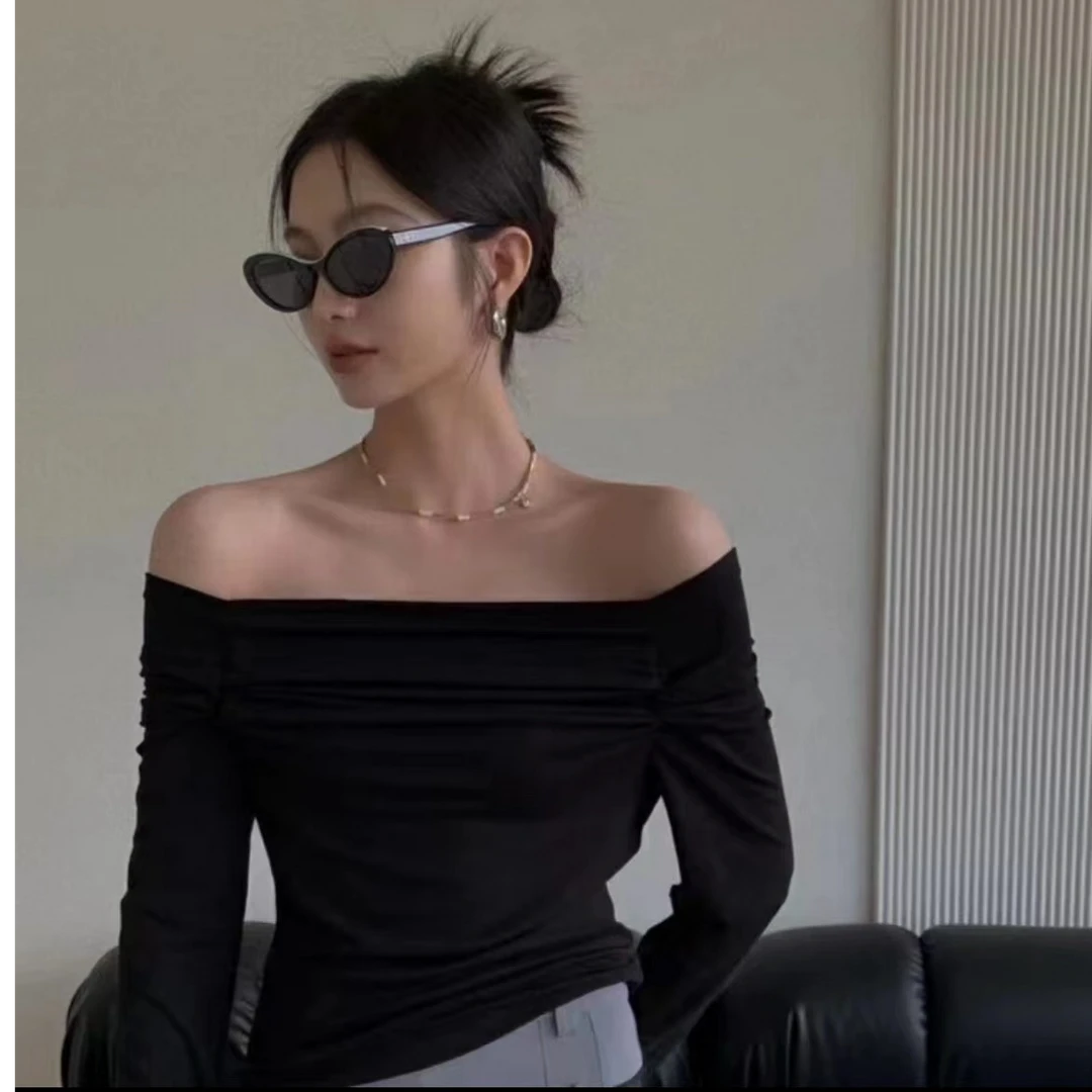 （F201-F350）糯米风春季高腰轻熟风薄款春季小众气质法式收腰短款