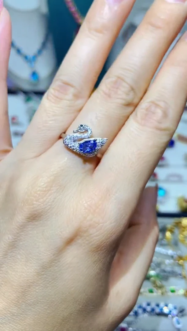 银S925镶嵌耳饰紫晶1