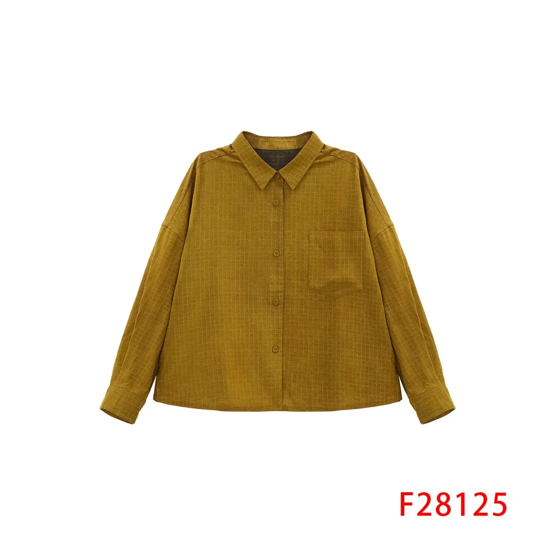 芹 新中式风 28125 香云纱姜末染柞蚕丝衬衫