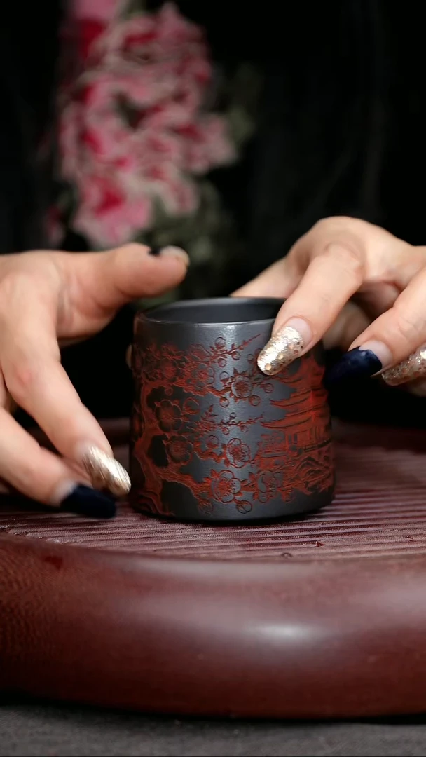 茶杯紫砂紫砂主人杯福利放漏