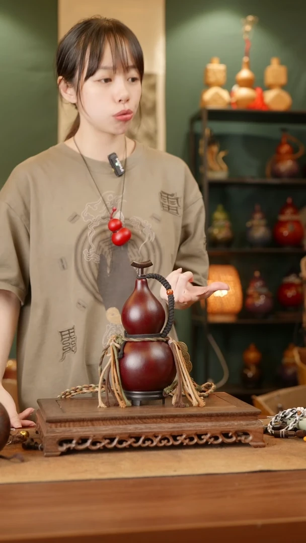 328号精品天然大漆酒葫芦一物一拍~