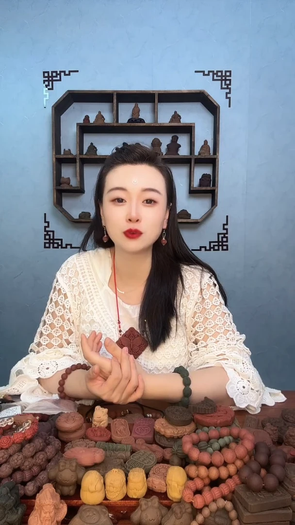 泥塑千金香灯笼珠（耳环）