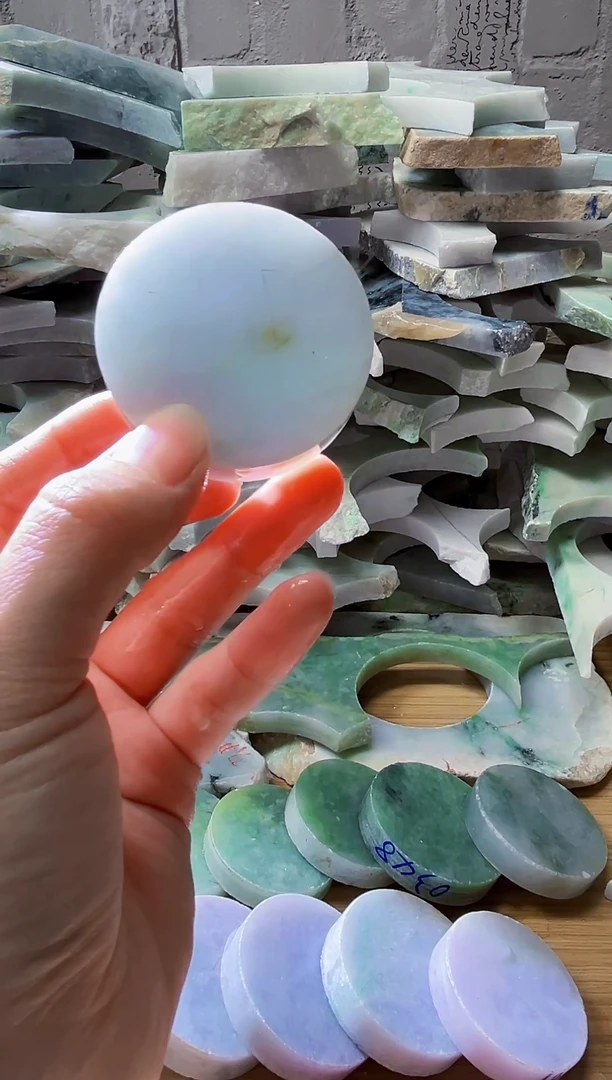 裸石翡翠天然翡翠A货余 南 343