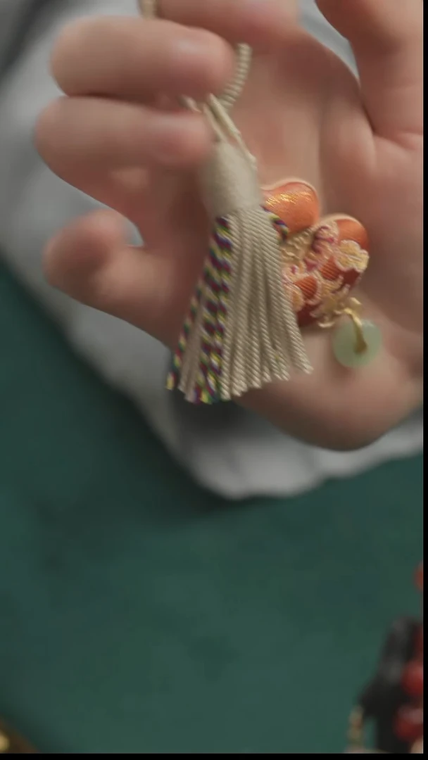 刺绣湘传礼名家宋锦挂件