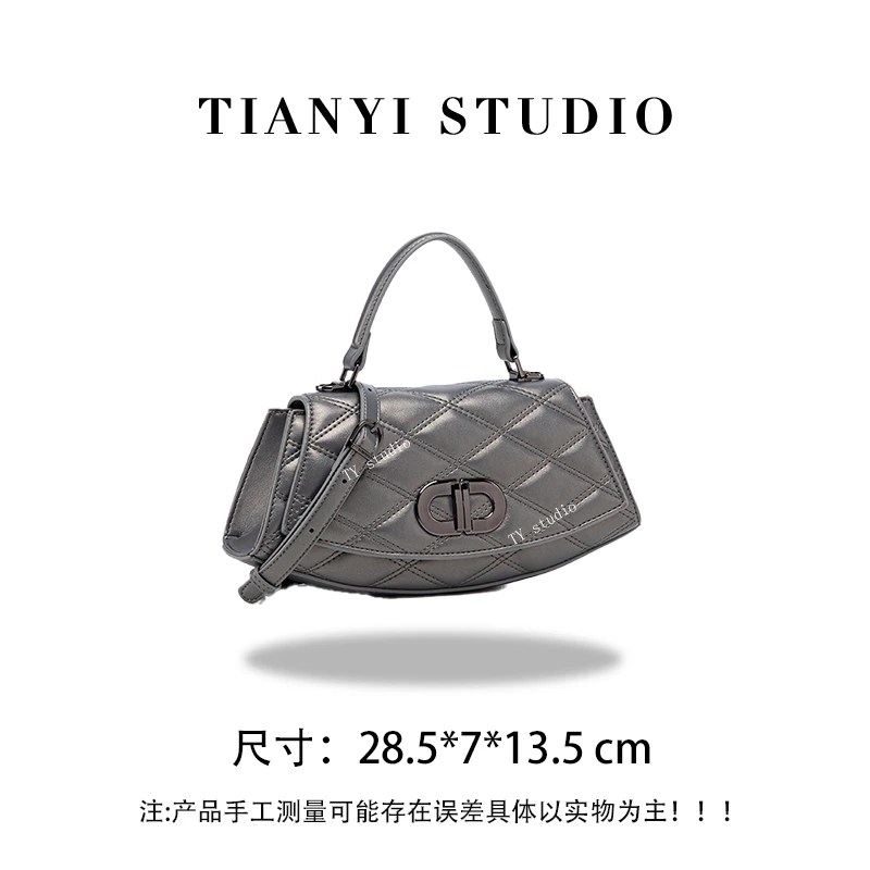 【TY】QYX-9978-枪色  轻奢高级韩版单肩潮流时尚简约女包