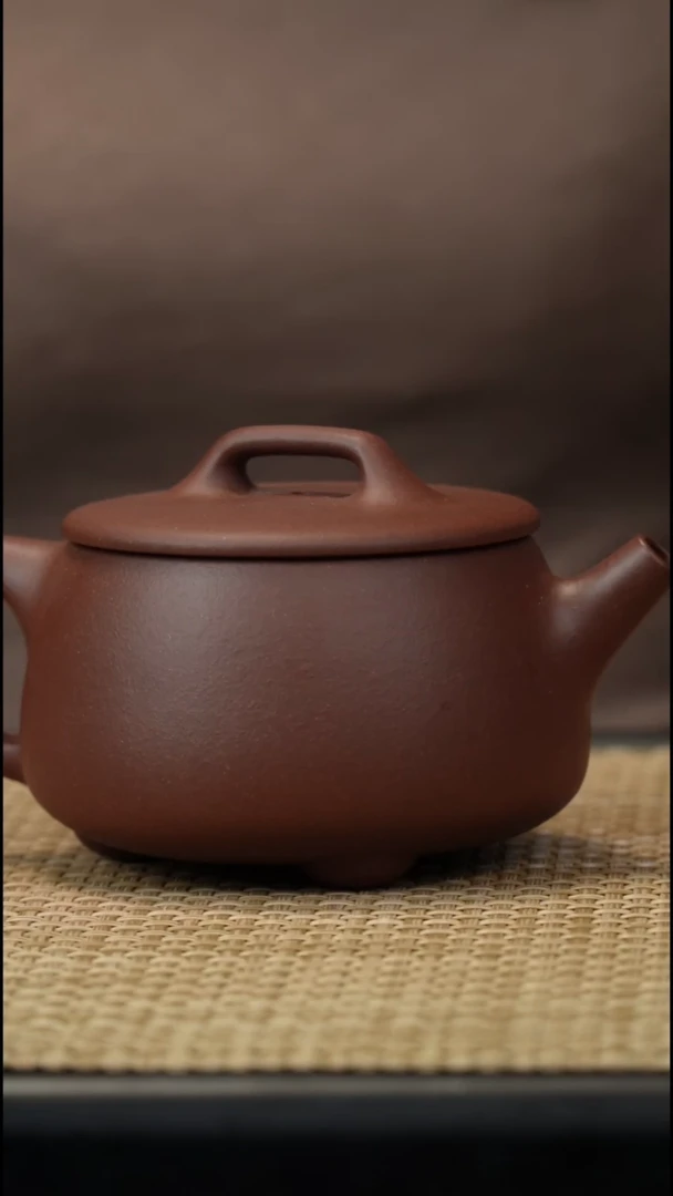 茶壶紫砂紫泥大口瓢190c//*
