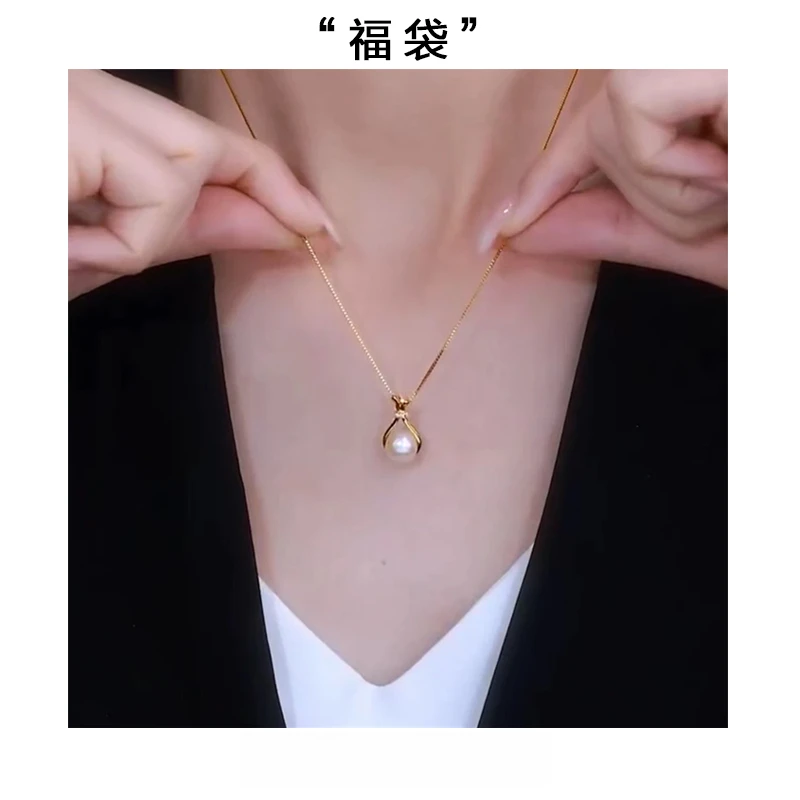 钛钢项链 A新款满钻流苏蝴蝶结吊坠轻奢小众锁骨链简约气质配饰