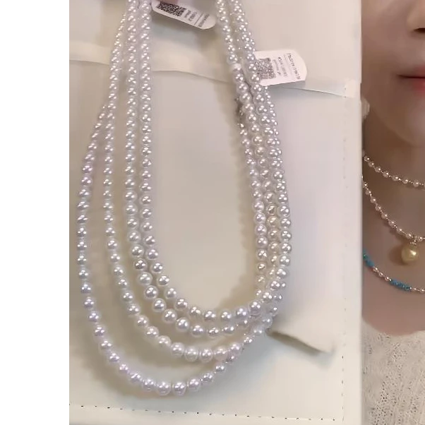 玥集珠宝 S925银 欧若拉淡水珍珠项链 多样性发货一件