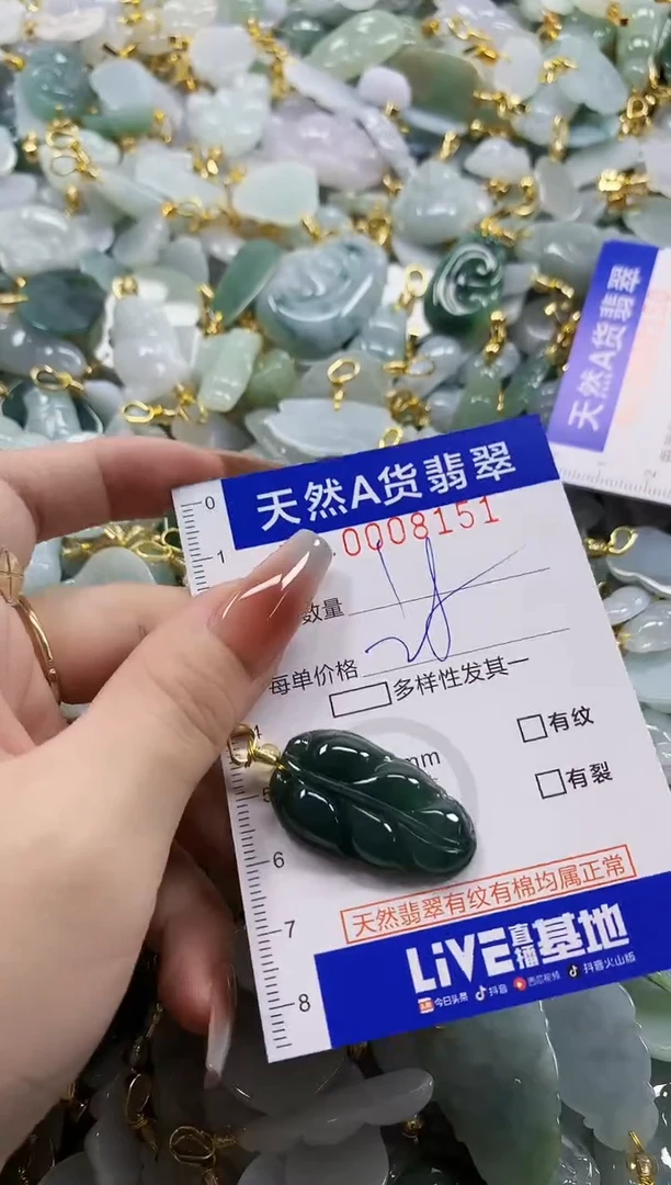 颈饰未镶嵌翡翠天然A货翡翠