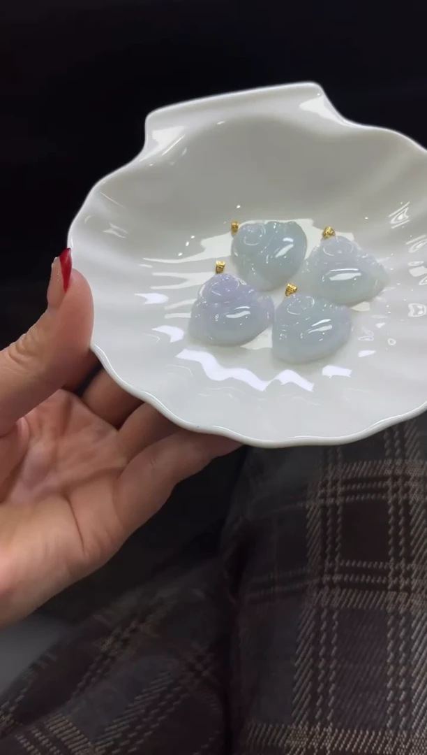 【闪购商品】翡翠颈饰18K金镶嵌A305多样性发一件/配绳子