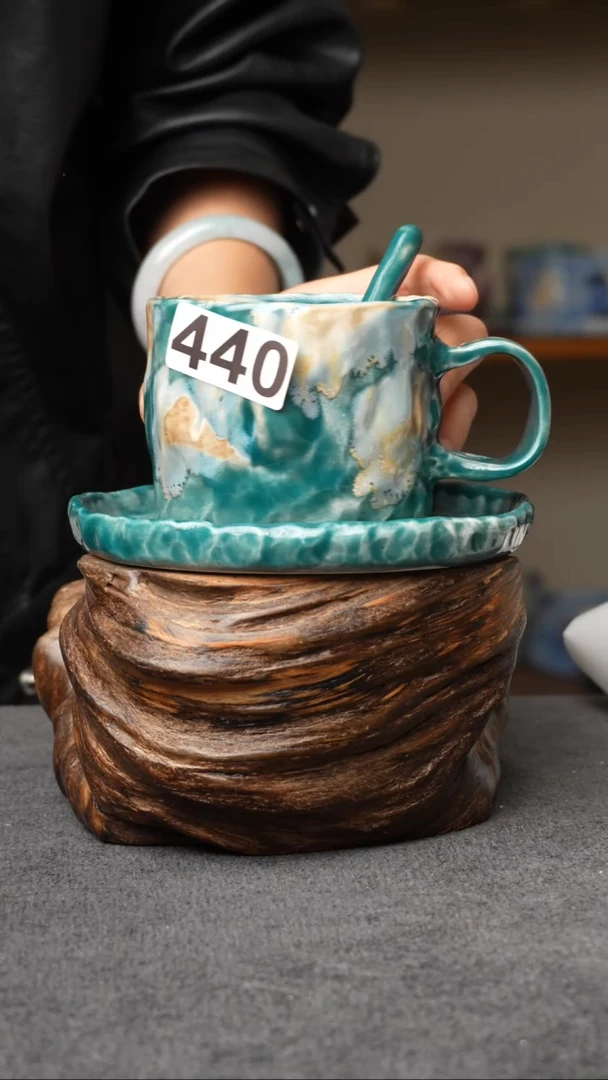 杯子440景德镇手创颜色釉杯（食品级）套组