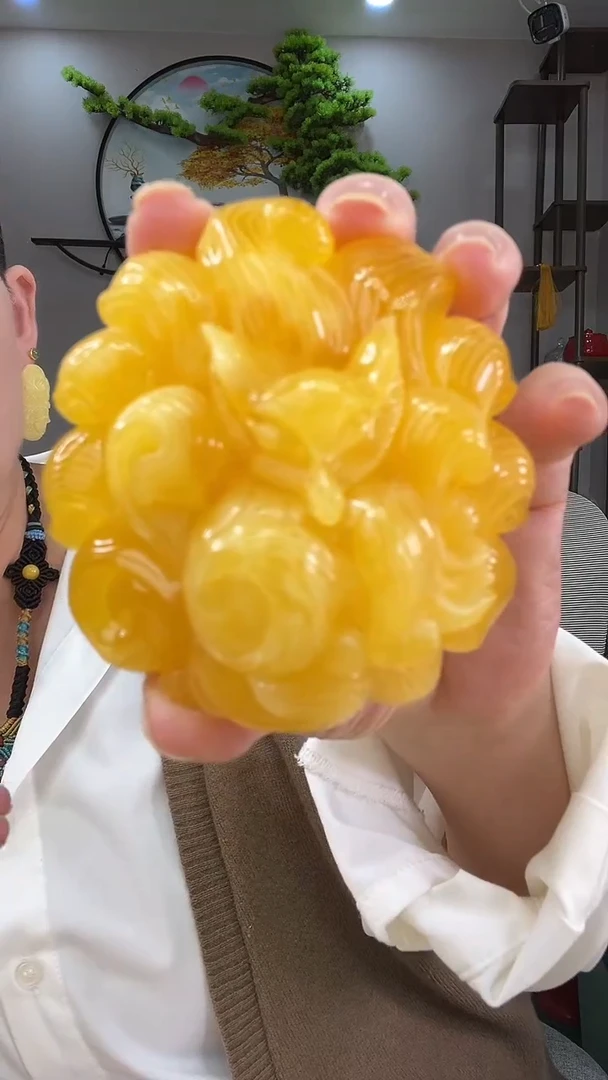 琥珀颈饰未镶嵌吊坠