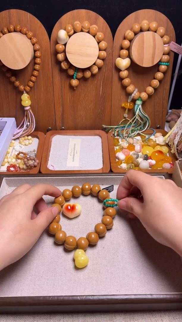 手串猴头核桃瀞*全品纯手工聚宝盆俏色爱心绿跑环俏色葫芦三通