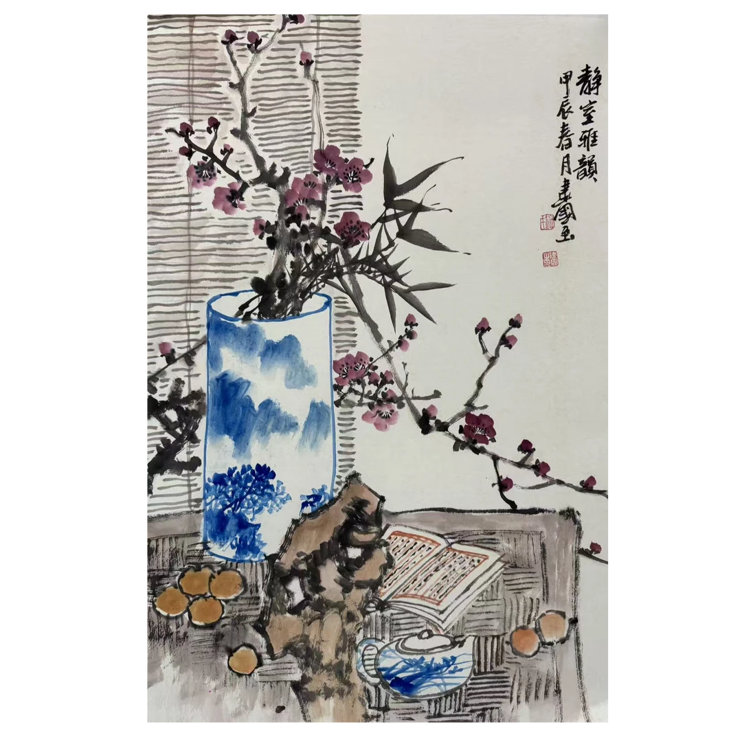 施老师写意花鸟国画作品