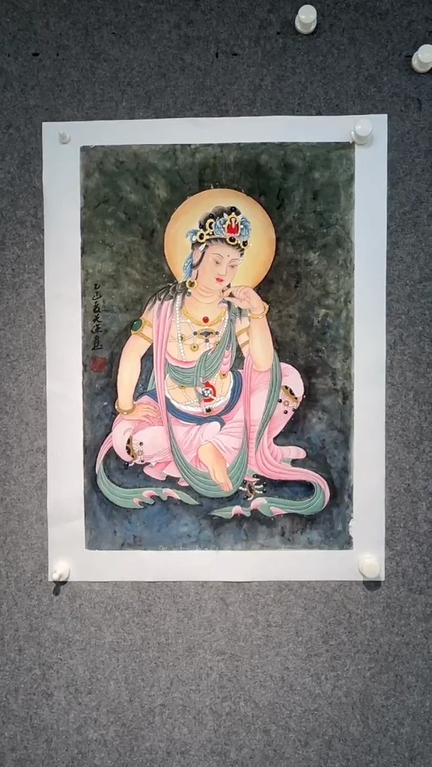 国画梁先保老师开三