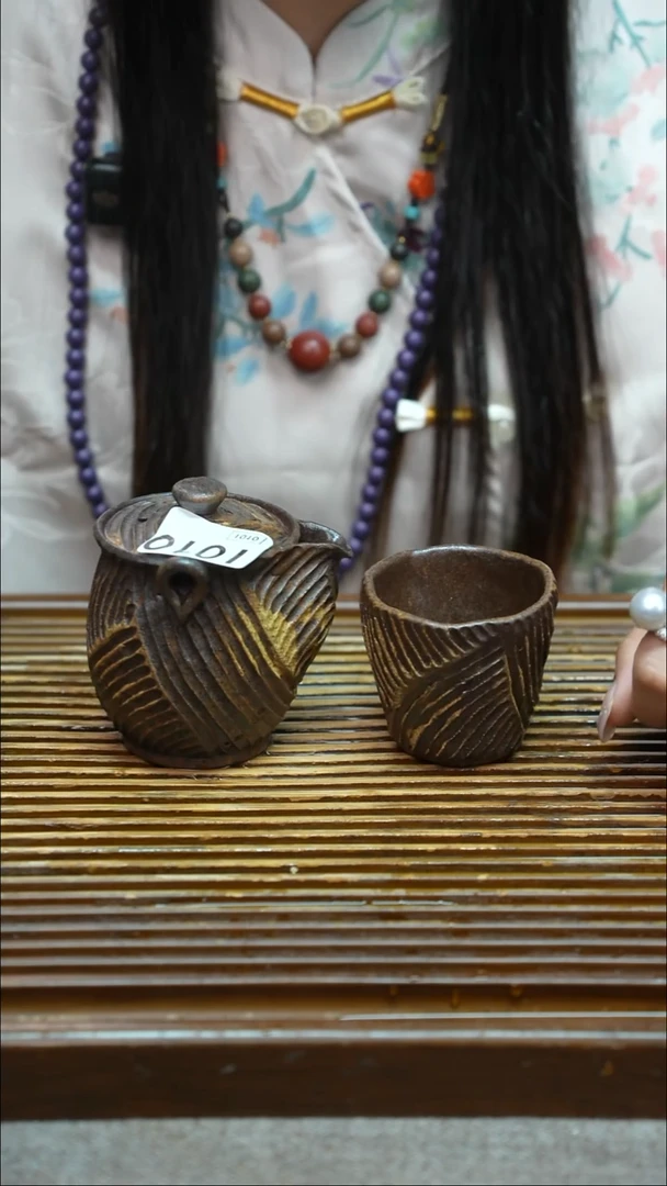 万古烧粗陶手工茶具