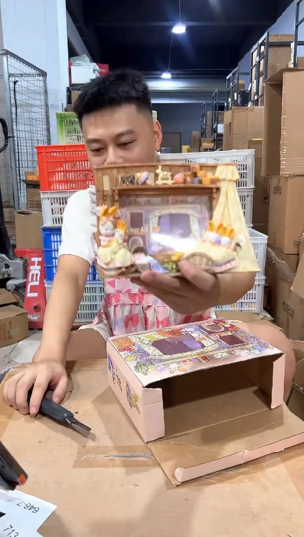 瓷片原盒时髦兔音乐相框