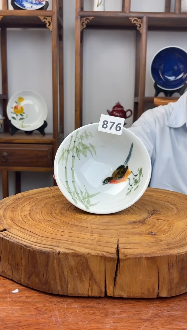瓷片国韵瓷坊-手工手绘壮壮碗876