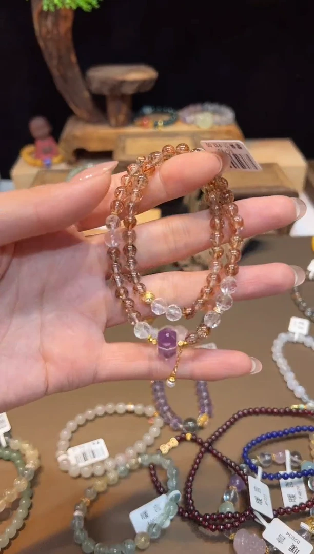 水晶手链未镶嵌手饰@@E6795