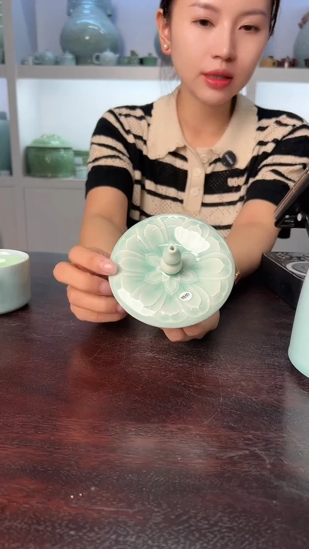 龙泉云间青瓷小米茶器