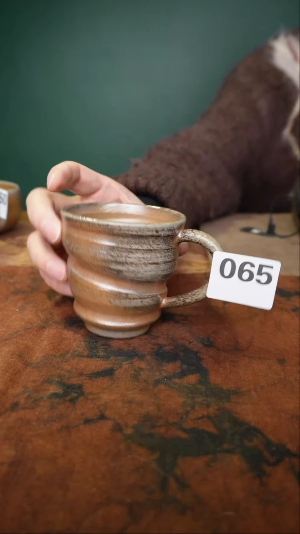 065号器韵堂备前咖啡杯