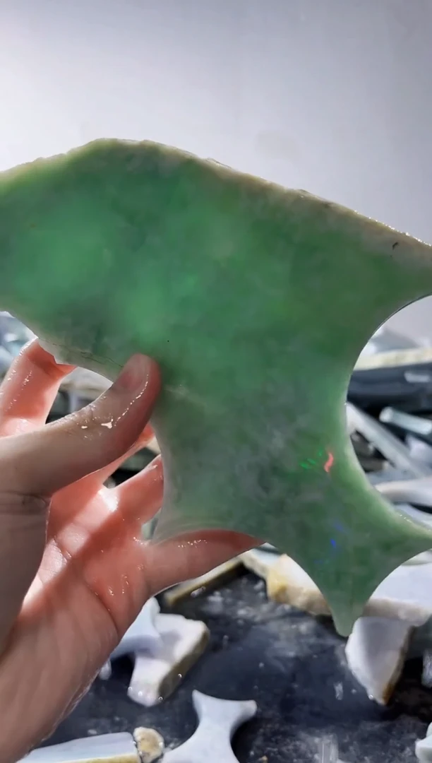 裸石翡翠缅甸翡翠A货文193