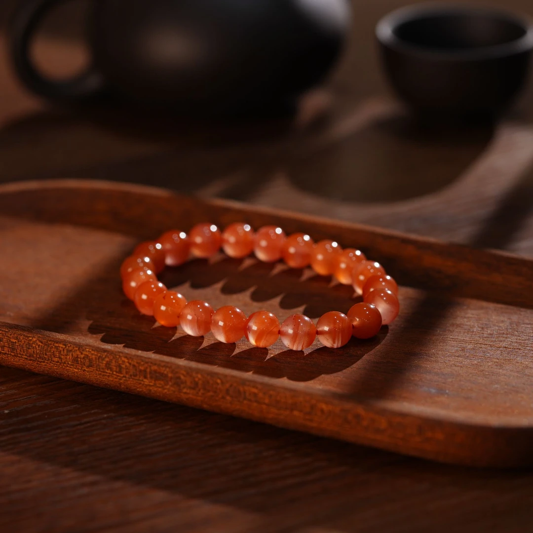 【睿泽鉴宝】冰飘南红手串 9mm KT0180005