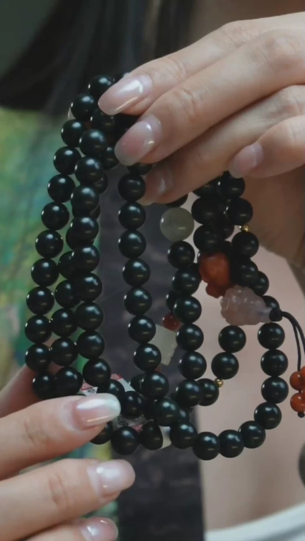 【闪购商品】和田玉多圈18K金镶嵌F24