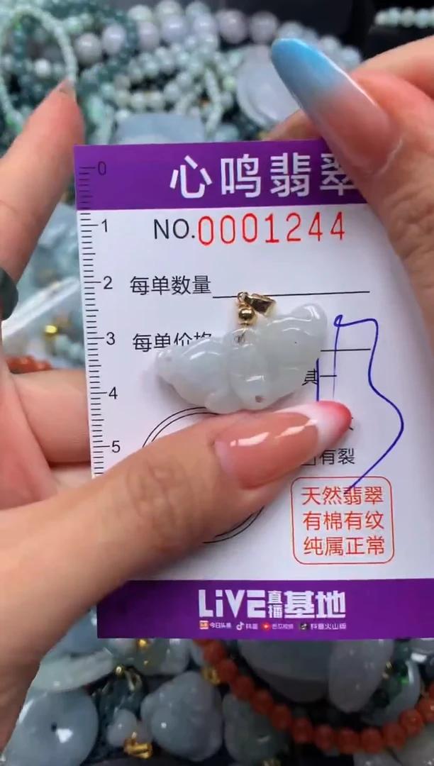 翡翠未镶嵌颈饰闪购001244