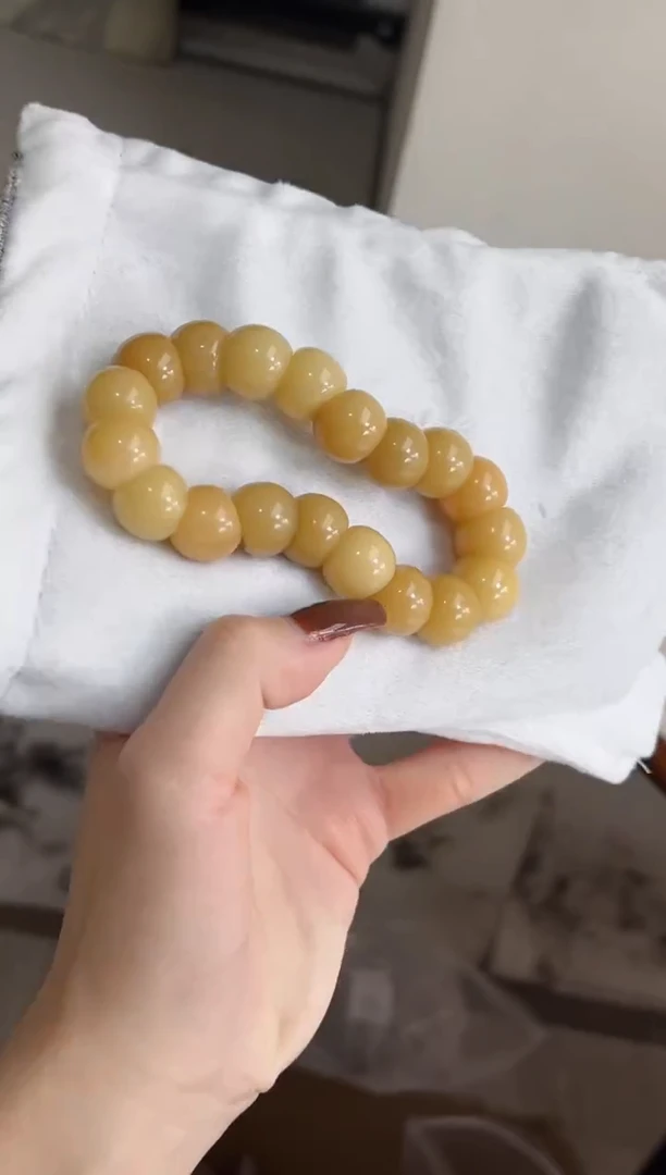 手串菩提根/象牙果z49玉化大肠14手串