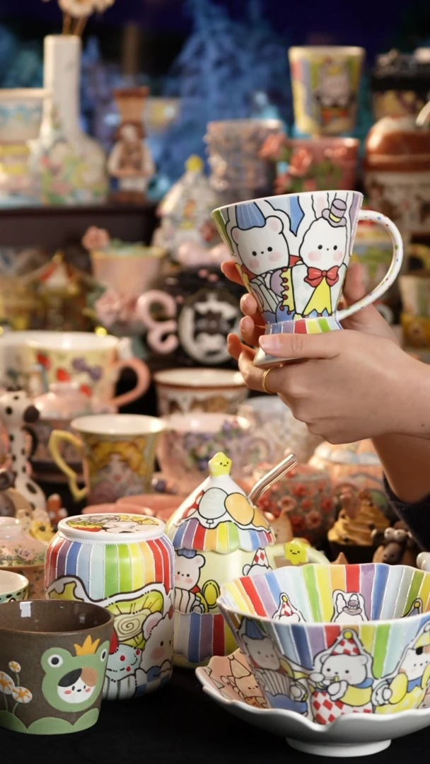 其他陶景德镇釉下彩手绘设计师款陶瓷