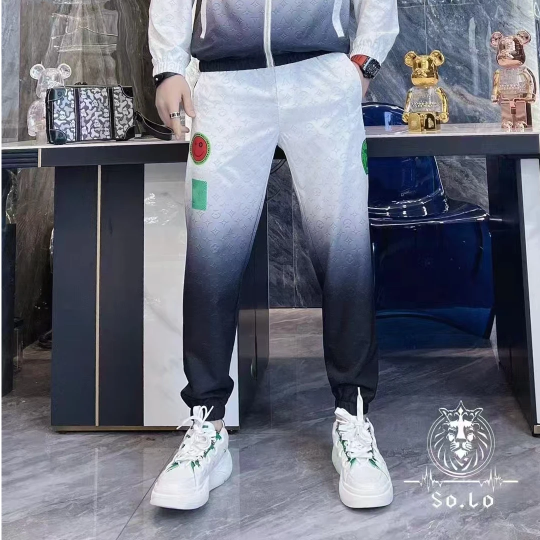 22001夏季男士设计师款运动时尚百搭束脚速干休闲裤