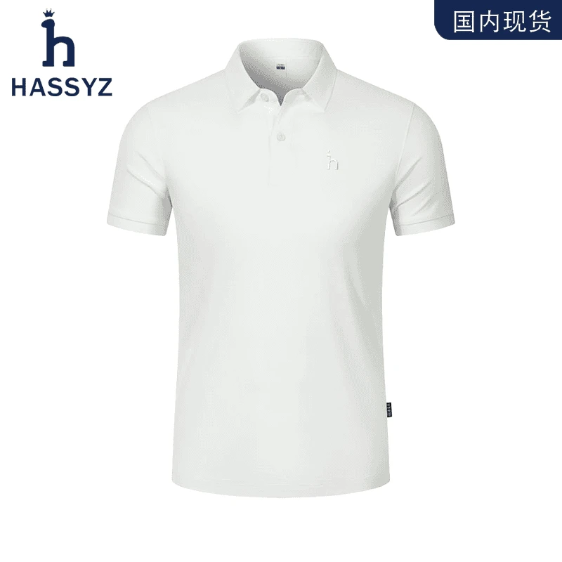 哈吉斯潮牌HASSYZ夏季刺绣休闲翻领POLO衫男士商务休闲T恤短袖男