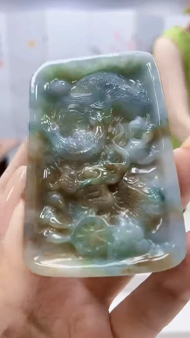 定制翡翠未镶嵌4852xx-毛货挂件50