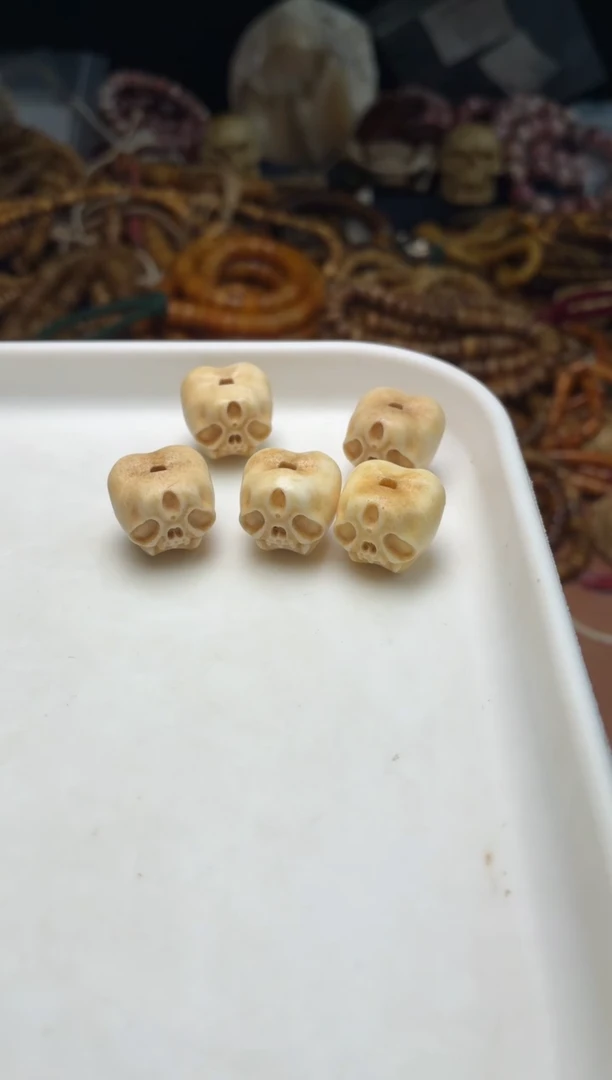 鹿骨手串/手链p1413 鹿角牙牙尸陀林 有棕裂