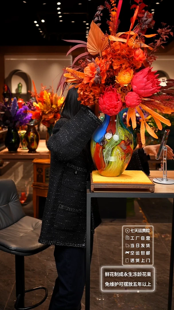 【闪购商品】琉璃非遗原创手作艺术摆件花瓶