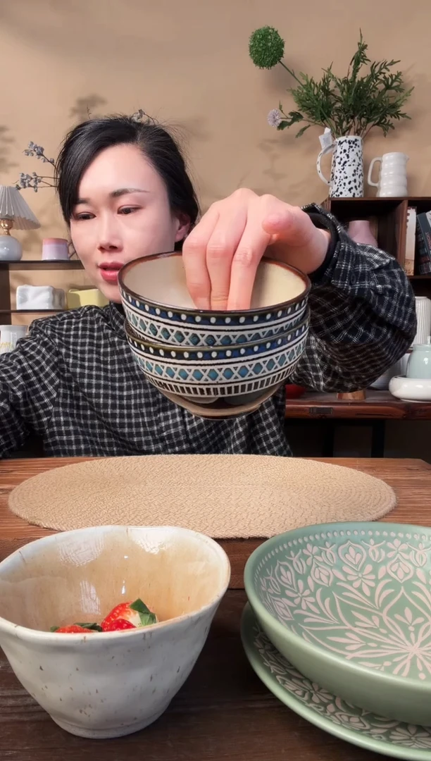 5英寸波西米亚小碗2只微瑕