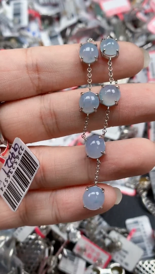 银S925镶嵌戒指翡翠天然A货缅甸翡翠