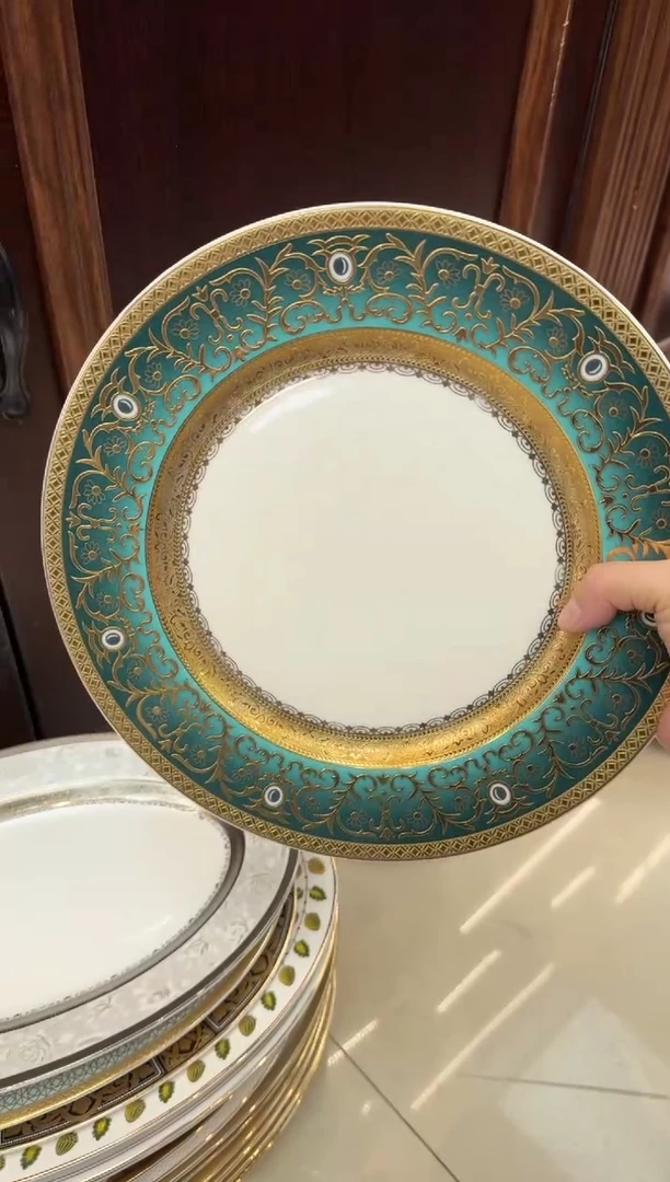 瓷片10.5英寸平盘 1个