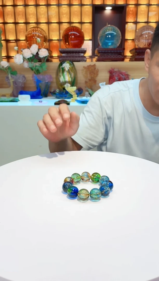 彩色男士手串11颗