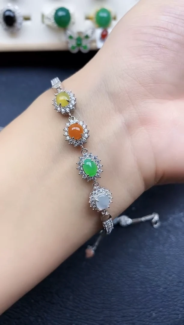 【闪购商品】翡翠戒指银S925镶嵌11111