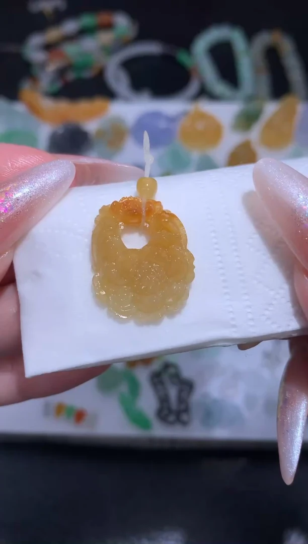 未镶嵌定制翡翠莲花牌