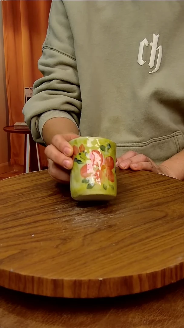 杯子陶景德镇手工手绘釉下彩陶瓷