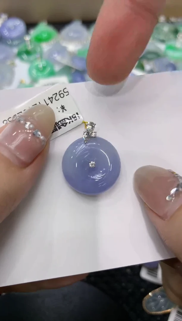 【闪购商品】翡翠颈饰18K金镶嵌222222222