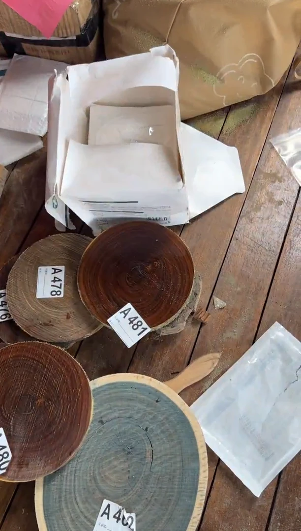 木巴拉圭绿檀原木切片A481